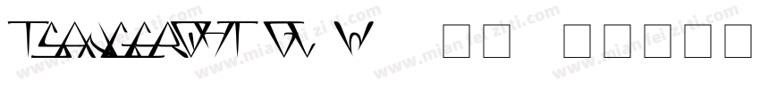 TsangerQHT GL W05字体字体转换